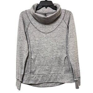 KUHL Gray Lea Pullover Cowl Neck Kangaroo Pocket Sweater Outdoors Women's Medium